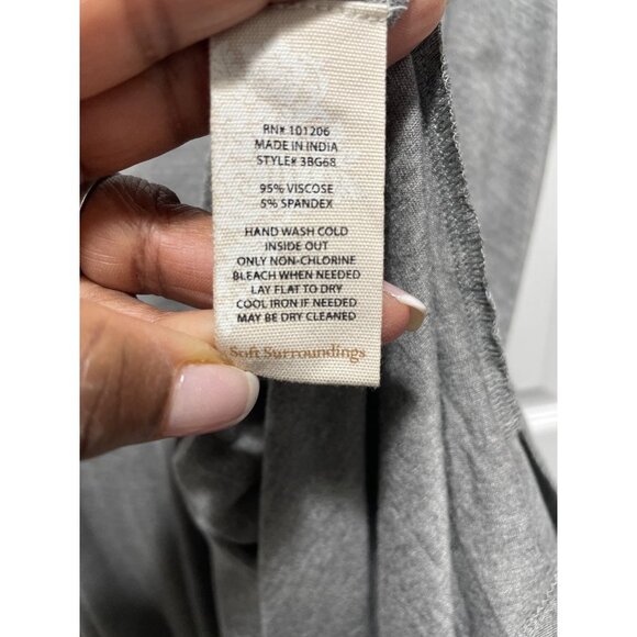 NWT Soft Surroundings Alexandra Gray Layered Dress Size Medium - Picture 8 of 8
